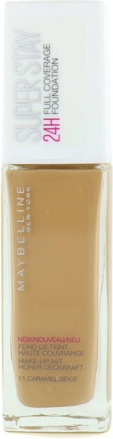 Maybelline SuperStay 24H Foundation 51 Caramel Beige