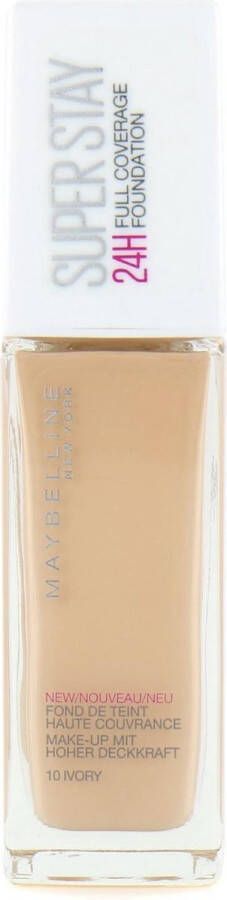 Maybelline SuperStay 24H Full Coverage Foundation 10 Ivory