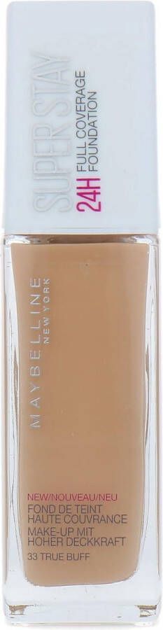 Maybelline SuperStay 24H Full Coverage Foundation 33 True Buff