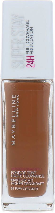 Maybelline SuperStay 24H Full Coverage Foundation 63 Raw Coconut