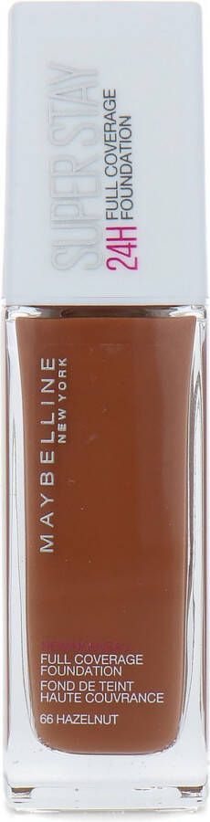 Maybelline SuperStay 24H Full Coverage Foundation 66 Hazelnut