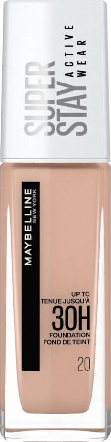 Maybelline New York SuperStay 30H Active Wear Foundation 20 Cameo Foundation 30ml (voorheen Superstay 24H foundation)