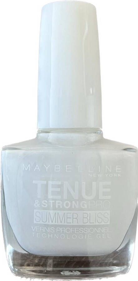 Maybelline Tenue & Strong Pro Summer Nail Polish 871 White Sail