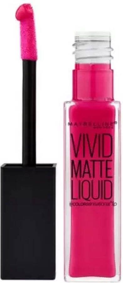 Maybelline Vivid Matte Liquid 30 Fuchsia Ecstacy Roze Lippenstift