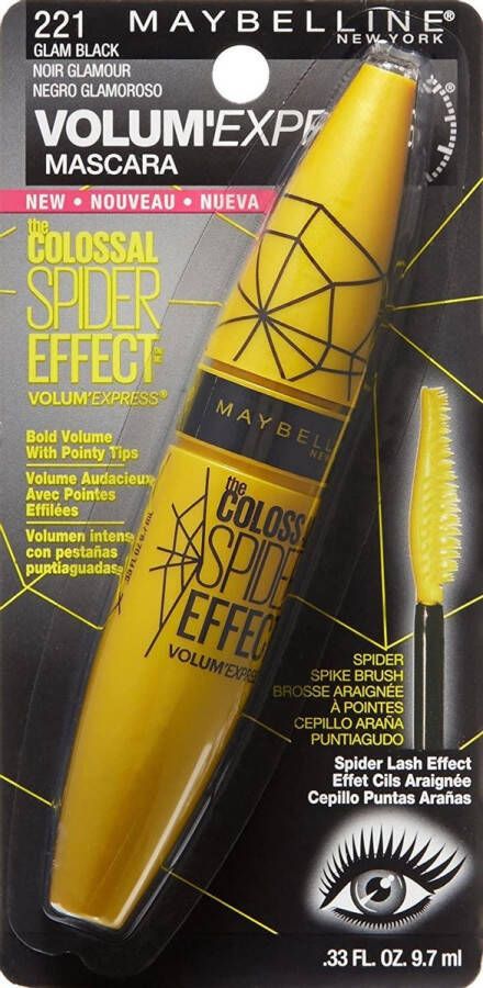 Maybelline Volum' Express The Colossal Spider Effect Washable Mascara Glam Black