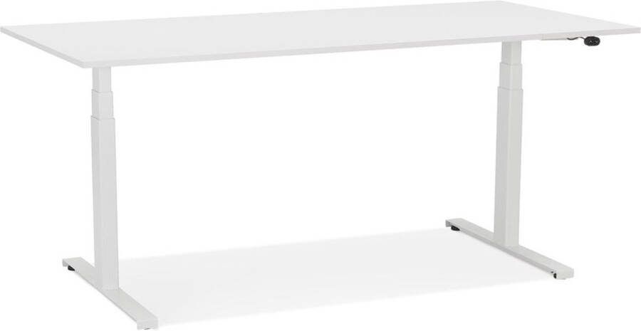 Maysun Elektrisch Zit-Sta Bureau DUNCAN Wit 160x80cm