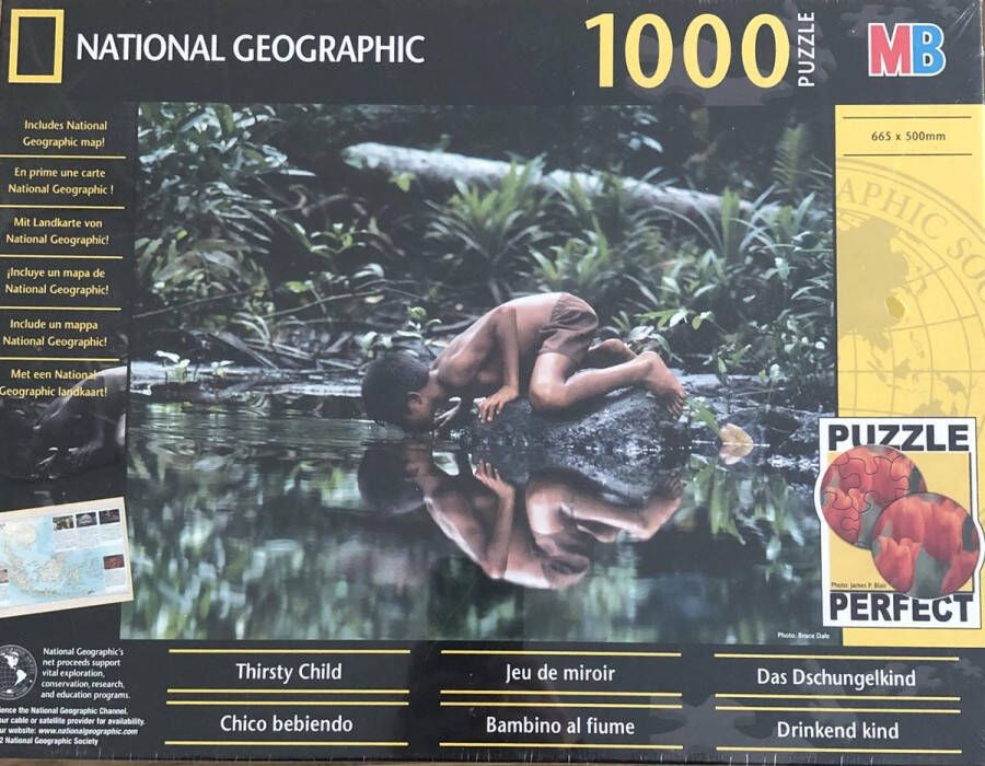 Mb Spellen MB National Geographic Thirsty Child puzzel van 1000 stukjes