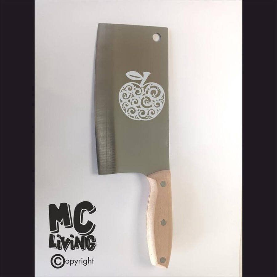 MC Living Hakmes Met Gravering RVS Appel