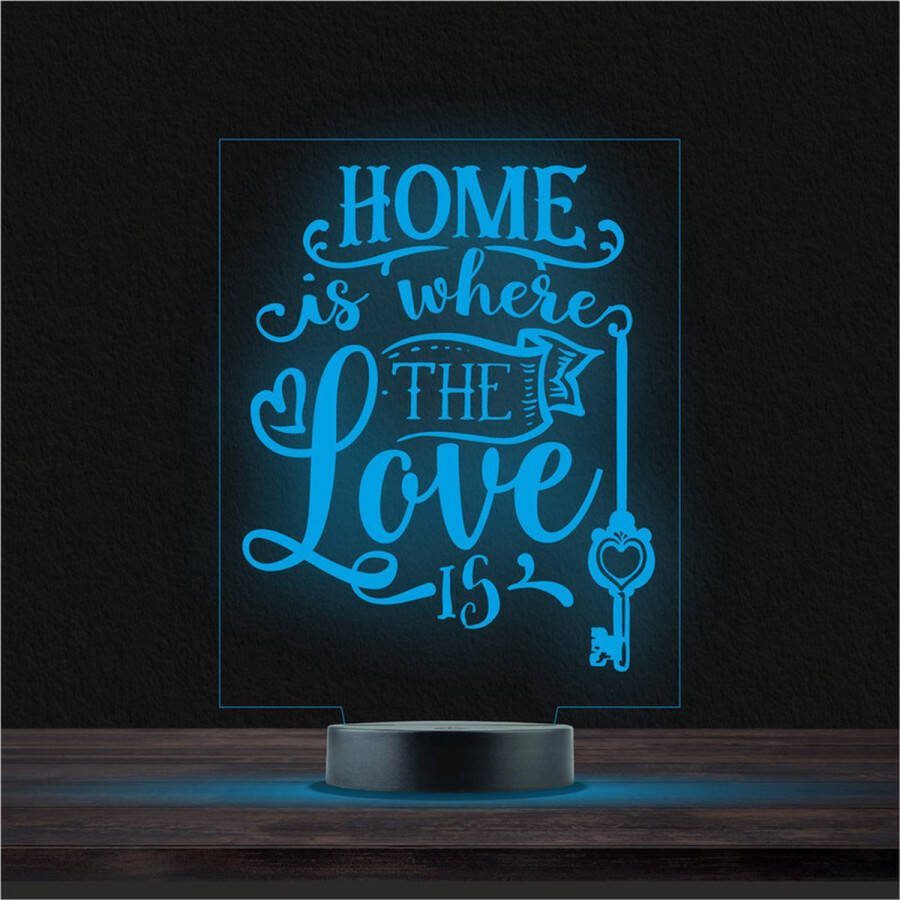 MC Living Hakmes Met Gravering RVS Home Is Where The Love Is