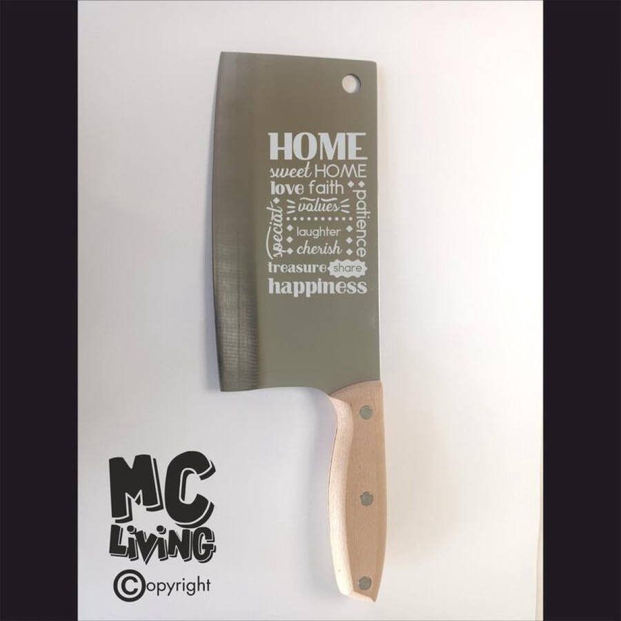 MC Living Hakmes Met Gravering RVS Home Sweet Home