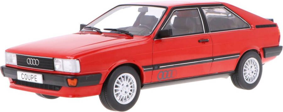 MCG De 1:18 Diecast Modelauto van de Audi Coupe GT uit 1983 in rood. De fabrikant van het schaalmodel is . Dit model is alleen online beschikbaar