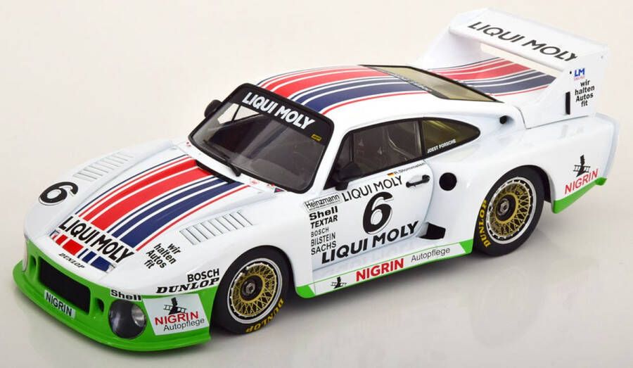 MCG De 1:18 Diecast Modelauto van de Porsche 935J Team Liqui Moly #6 van de DRM Spa Francorchamps van 1980. De rijder was R. Stommelen. De fabrikant van het schaalmodel is . Dit model is alleen online beschikbaar