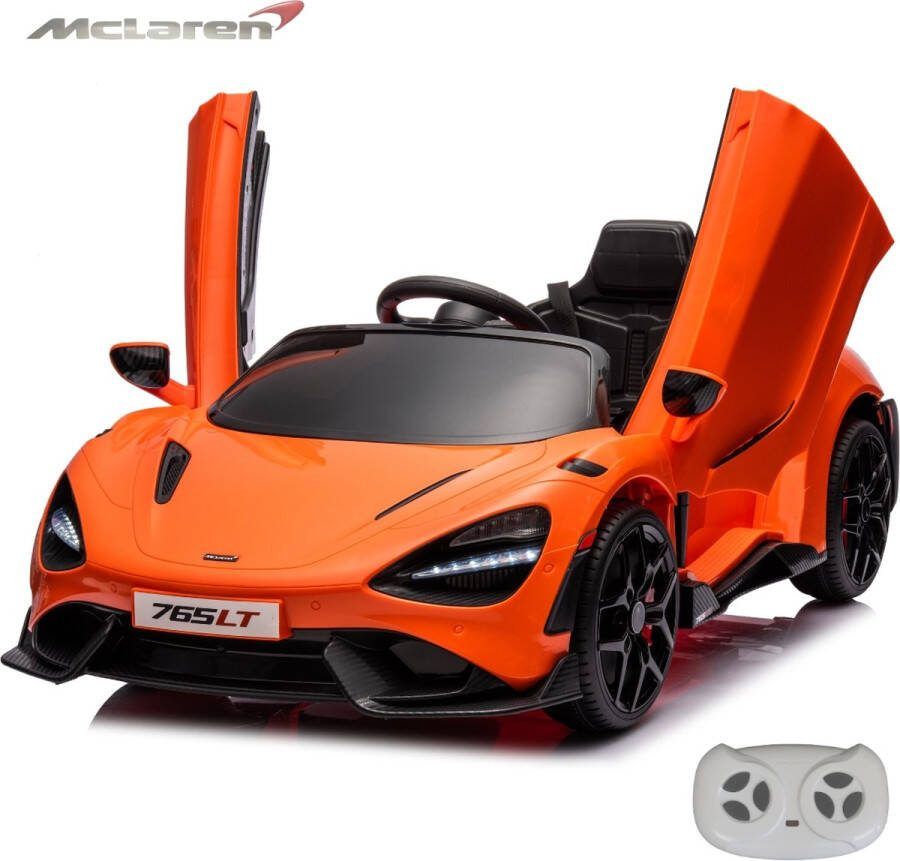 McLaren 765LT Elektrische kinderauto Oranje Met afstandsbediening Accu auto