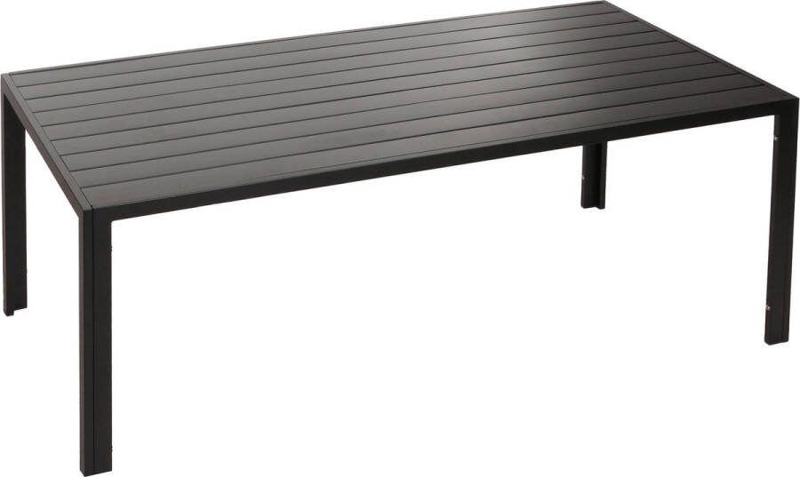 MCW Aluminium eettafel -N40 tafel bistrotafel tuintafel balkontafel weerbestendig 180x80cm ~ antraciet