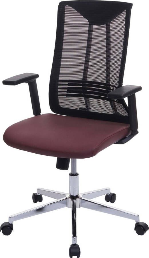 MCW Bureaustoel -J53 bureaustoel ergonomisch kunstleder ~ bordeaux-rood
