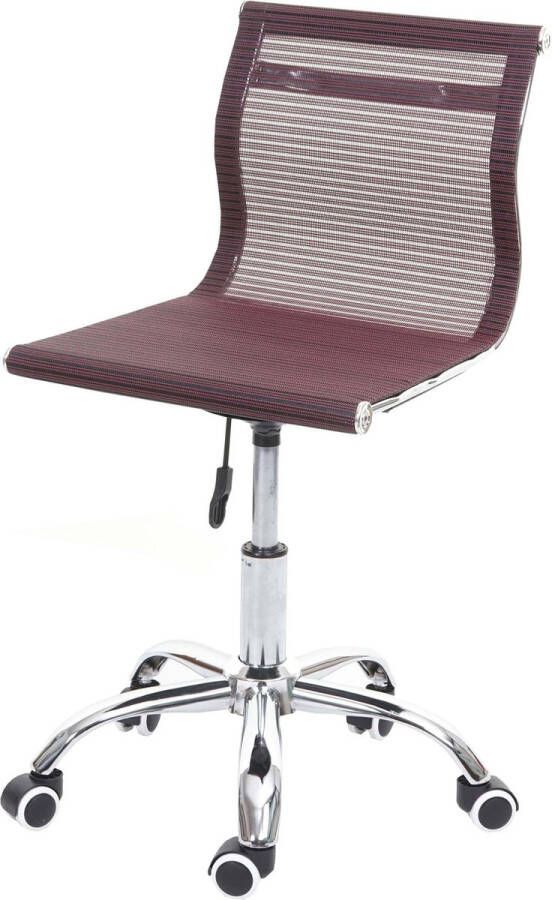 MCW Bureaustoel -K53 bureaustoel computerstoel netbespanning stof textiel ~ wijnrood