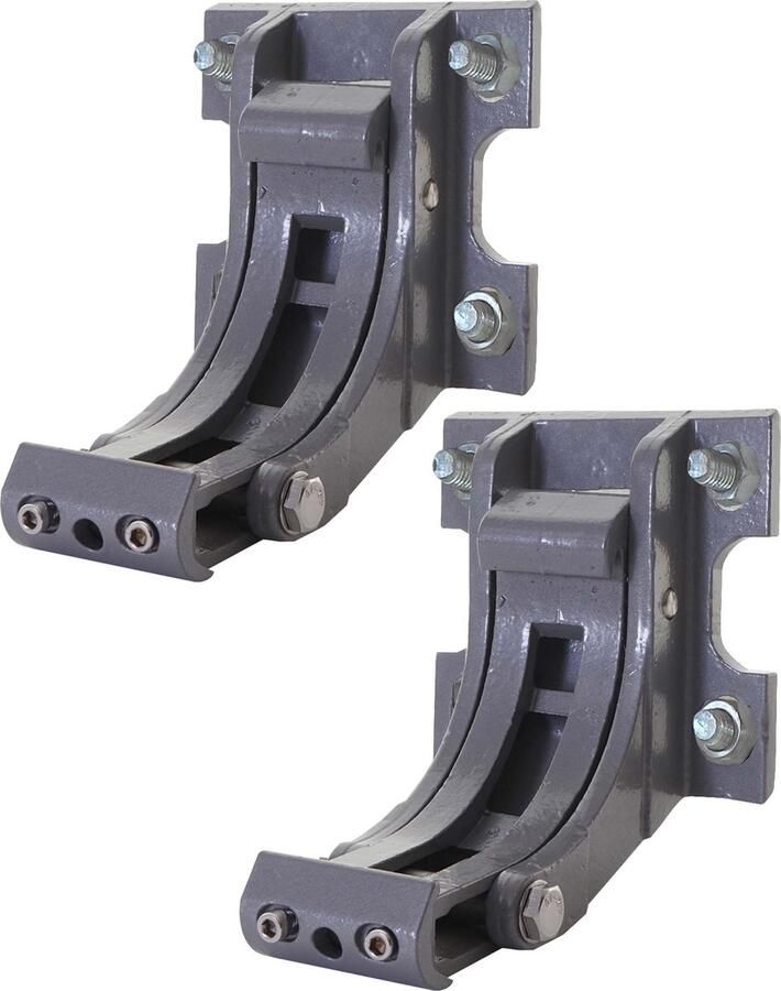 MCW Set van 2 muurbeugels voor luifel T122 T123 muurbeugel muurbevestigingsadapter ~ grijs