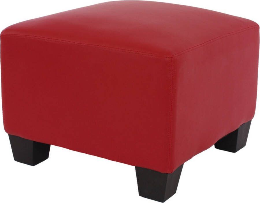 MCW Modulaire voetenbank Lyon kunstleer ~ rood