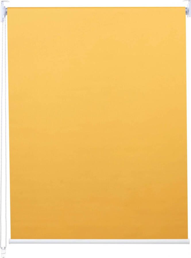 MCW Rolgordijn -D52 raamrolgordijn zijdelings tochtrolgordijn 110x160cm zonwering verduisterend ondoorzichtig ~ oranje