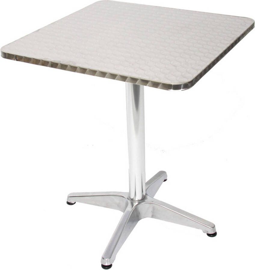 MCW Set van 10 aluminium bistrotafel M28 tafelset tuintafel rechthoekig 60cm