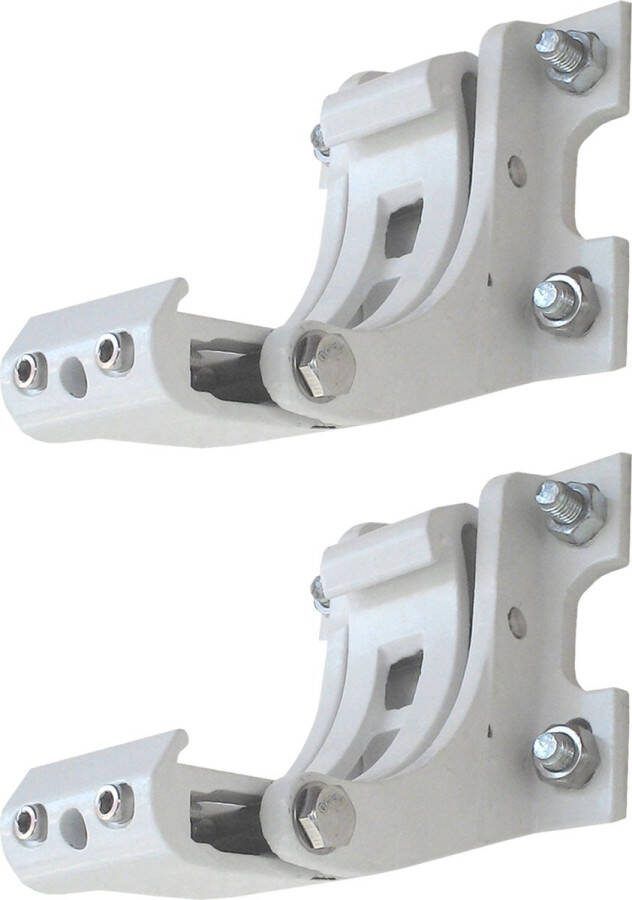 MCW Set van 2 muurbeugels voor luifel T122 T123 muurbeugel muurbevestigingsadapter ~ wit