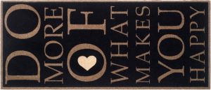 Strabox Binnenmat Hoogpolig Universal Happy Heart Beige 67x150 Cm