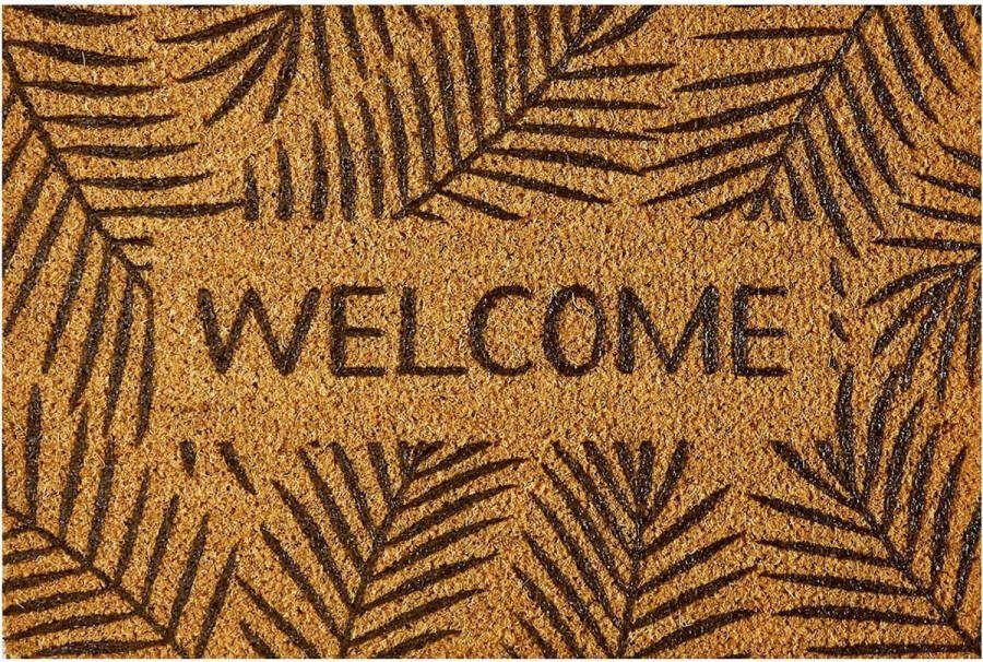 MD-Entree Deurmat Kokosmat Finesse Leaves Welcome 40 x 60 cm