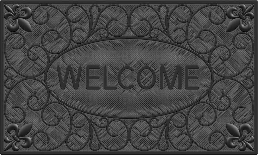 MD-Entree MD Entree Rubbermat Omega Welcome 45 x 75 cm
