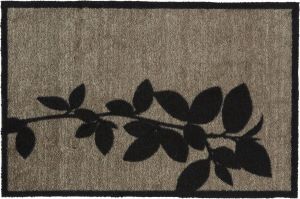 MD-Entree Schoonloopmat Ambiance Black Leaves 50 X 75 Cm