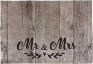 MD-Entree MD Entree Schoonloopmat Ambiance Mr & Mrs 50 x 75 cm
