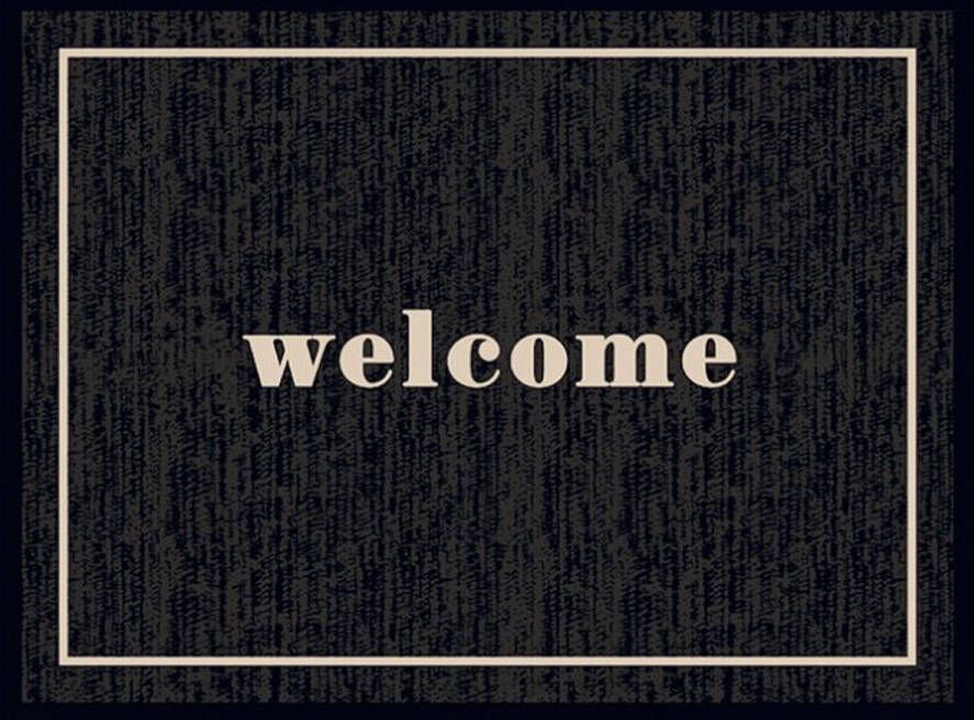 MD-Entree Schoonloopmat Ambiance Welcome Black 50 X 70 Cm