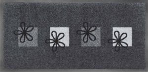 MD-Entree Schoonloopmat Emotion XS Flowers Grey 40 x 80 cm