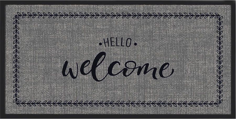 MD-Entree MD Entree Schoonloopmat Emotion XS Hello Welcome 40 x 80 cm