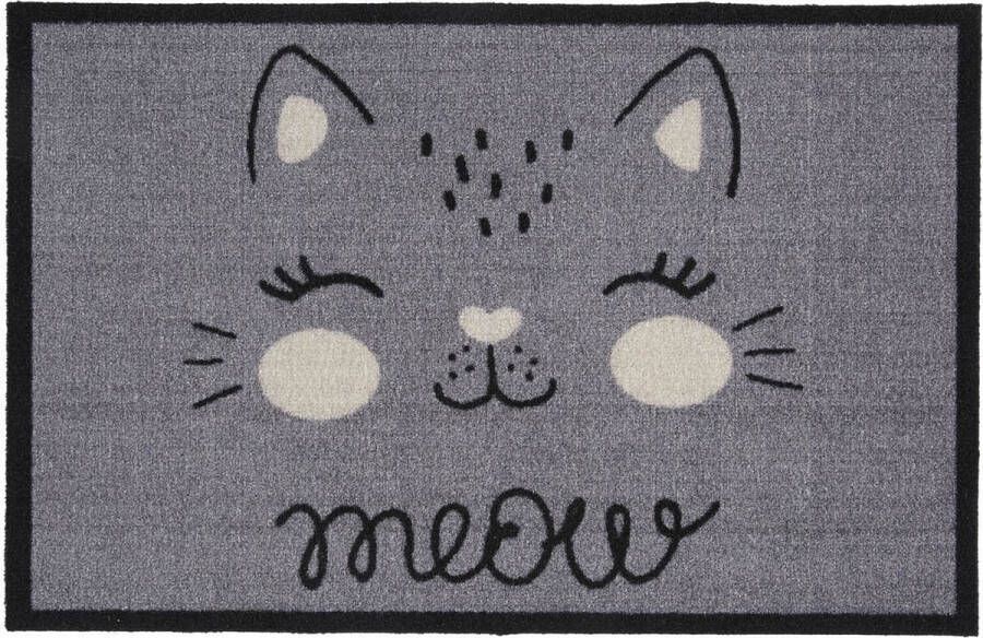 MD-Entree Schoonloopmat Impression Meow Grey 40 x 60 cm