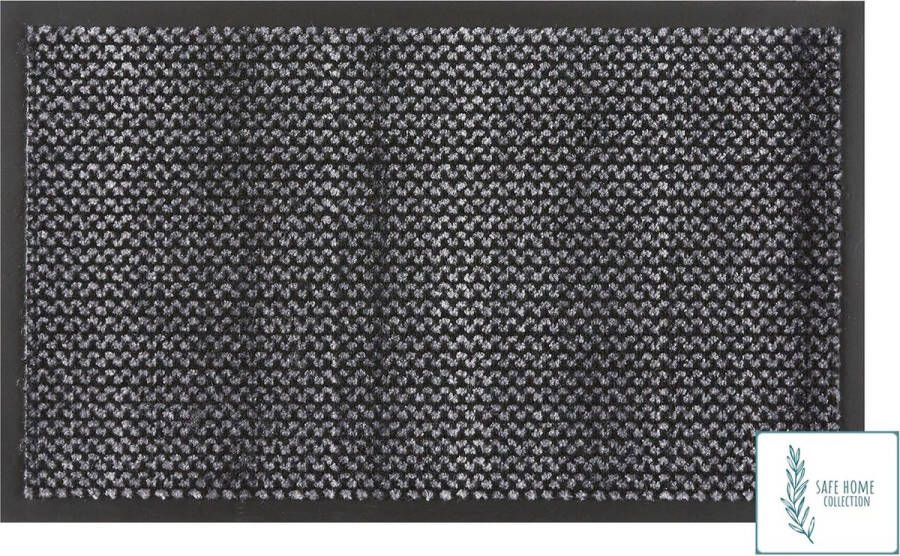 MD-Entree Schoonloopmat met antibacteriële werking – SAFE HOME COLLECTION Bink Graphite 45 x 75 cm