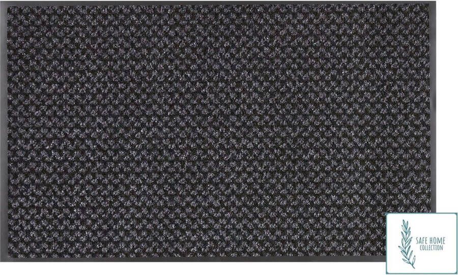 MD-Entree Schoonloopmat met antibacteriële werking – SAFE HOME COLLECTION Graphite 45 x 75 cm