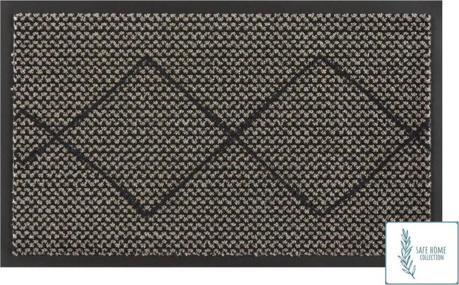 MD-Entree Schoonloopmat met antibacteriële werking – SAFE HOME COLLECTION Jada Bronze 45 x 75 cm