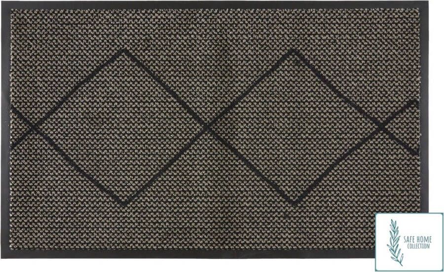 MD-Entree Schoonloopmat met antibacteriële werking – SAFE HOME COLLECTION Jada Bronze 75 x 120 cm