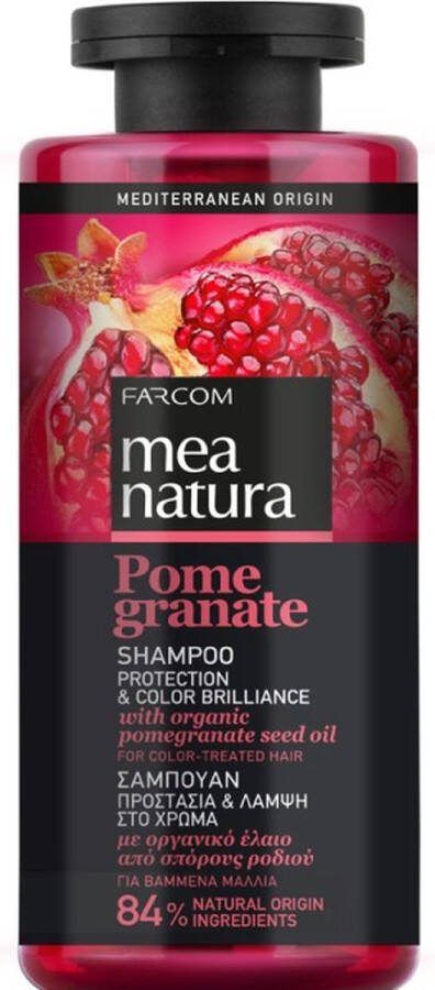 Mea Natura Shampoo voor gekleurd haar Granaatappel