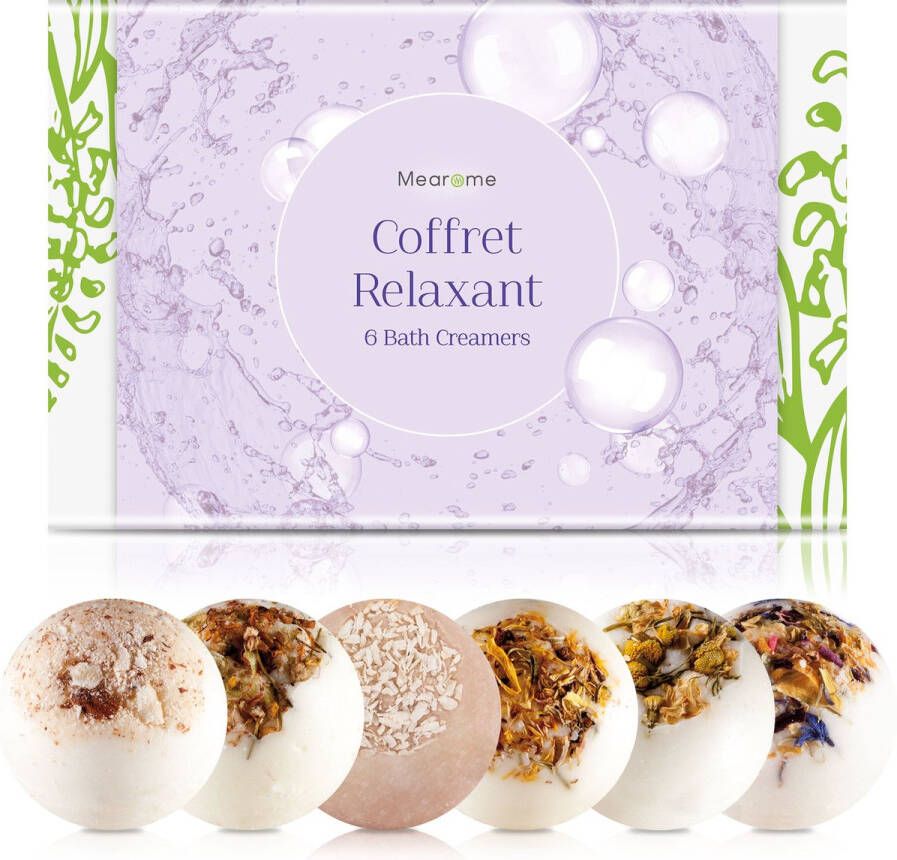 MEAROME Méarome Bruisballen voor bad- Coffret Relaxant 100% natuurlijk 6 stuks