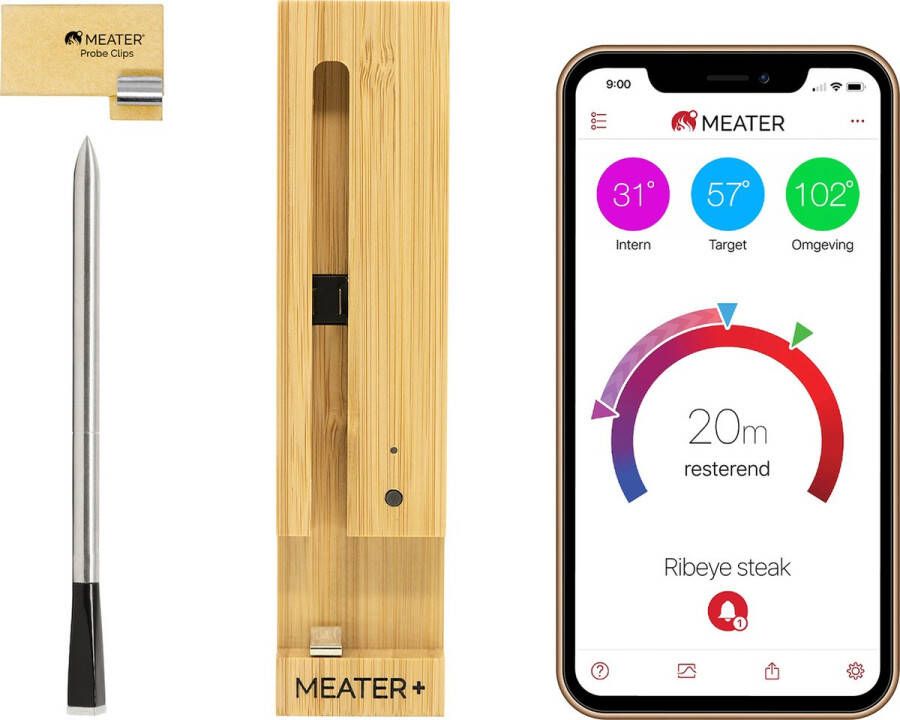 Meater Plus Draadloze Thermometer Keukenthermometer