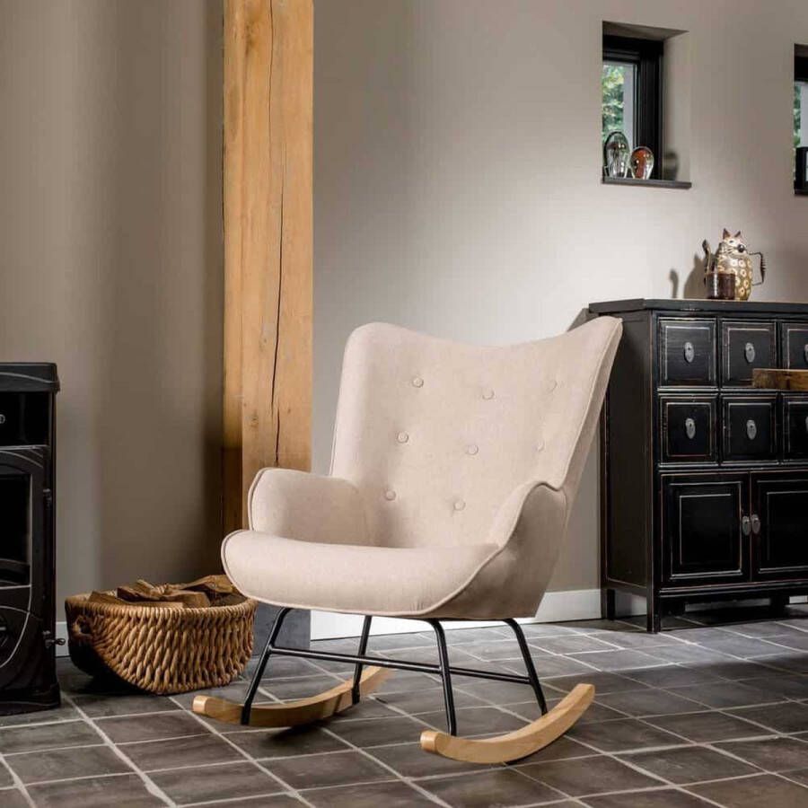 Merkloos Sans marque Aemely Schommelstoel Mama Beige