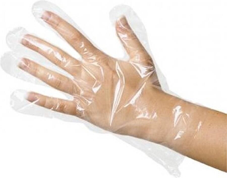 MED-COMFORT wegwerphandschoenen 100 stuks plastieken handschoenen voor paraffine behandeling