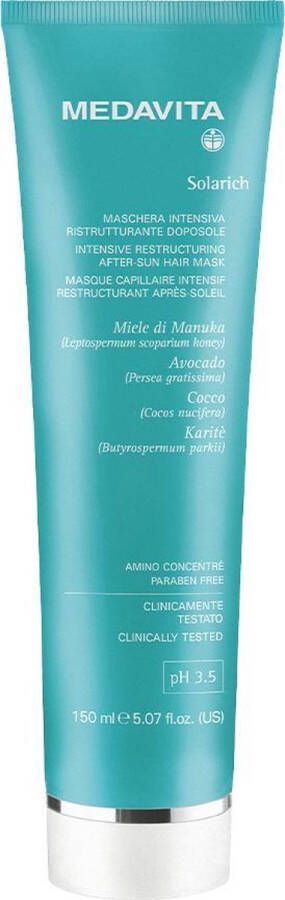 MEDAVITA Solarich UV protective Intensive Restructuring after sun hair mask 150ml UV beschermend haarmasker