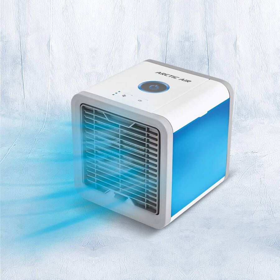 MediaShop Livington Arctic Air portabler Air-Cooler 7 verschillende LED sfeerlichten Water-Verkoeling Luchtkoeler 3 snelheden Mail Order Edition