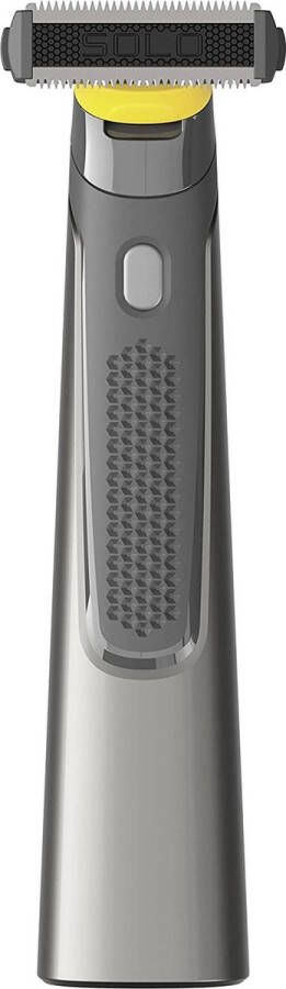 MediaShop Micro Touch Titanium Solo elektrisch scheerapparaat met roestvrijstalen mesjes met titaniumcoating voor baard en lichaamshaar 3 mesjes trimmen stylen en scheren