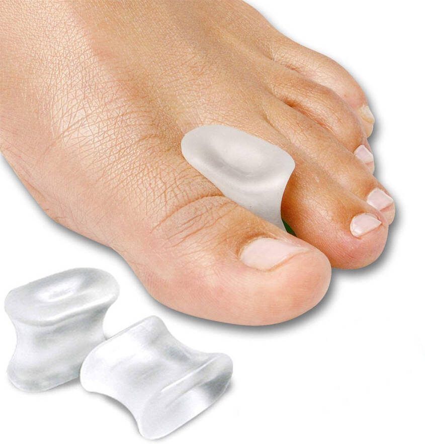 Medical Brace Siliconen Teenspreider Grote Teen Hallux Valgus Hamerteen Corrector 1 Paar Maat: L Schoenmaat: 42-44
