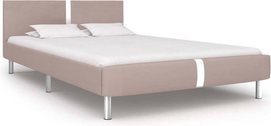 Medina Bedframe kunstleer cappuccino 140x200 cm