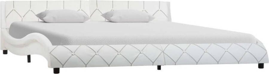 Medina Bedframe kunstleer wit 180x200 cm