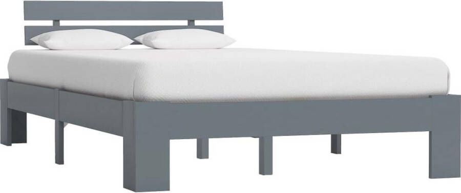 Medina Bedframe massief grenenhout grijs 140x200 cm